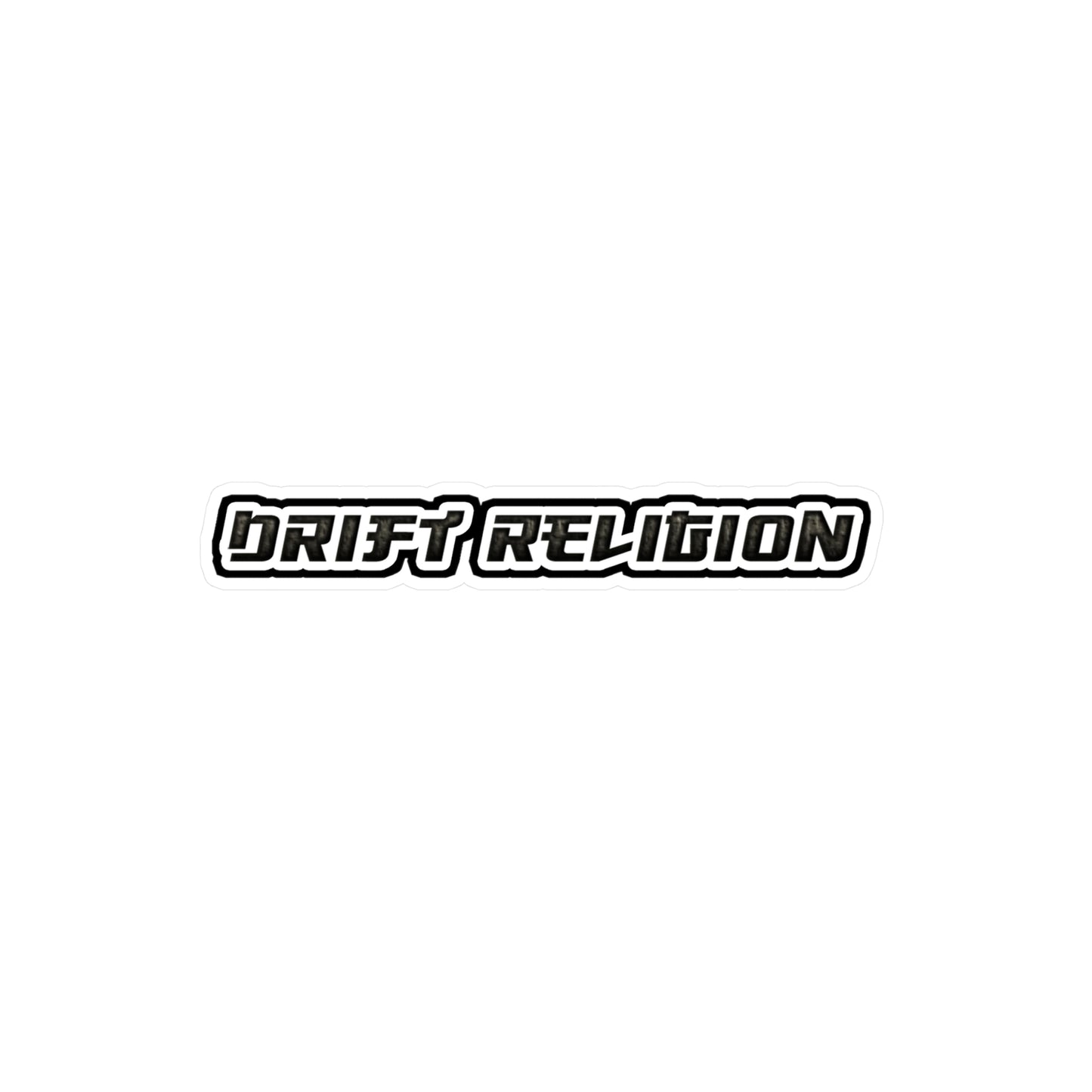 DriftReligion Sticker EZ slap on Car 2"X10"